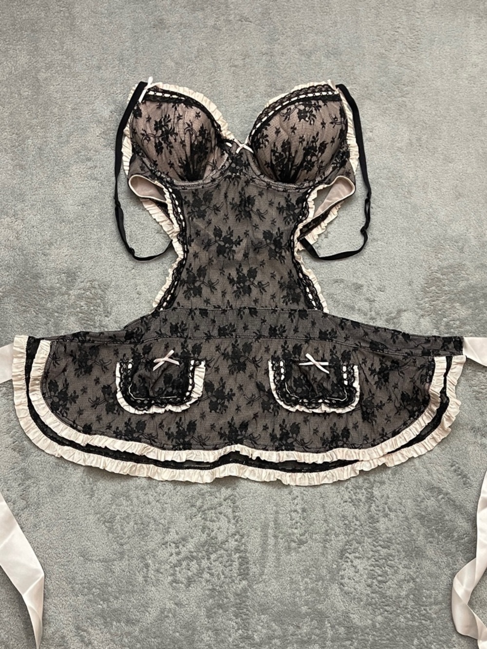 Victoria’s Secret Sexy Little Things French Maid Lingerie 34B Coquette